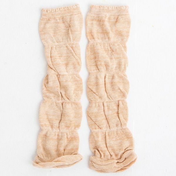 オーガニックコットン 薄手ポワポワレッグウォーマー