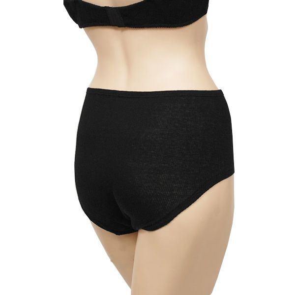 オーガニックコットン ハイライズショーツ ブラック M～L