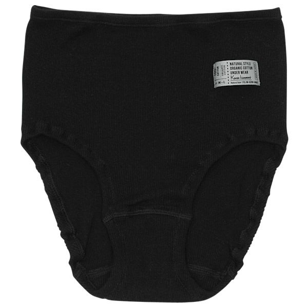 オーガニックコットン ハイライズショーツ ブラック M～L