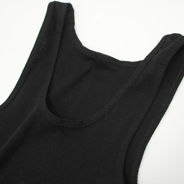 オーガニックコットン タンクトップ ブラック M～L