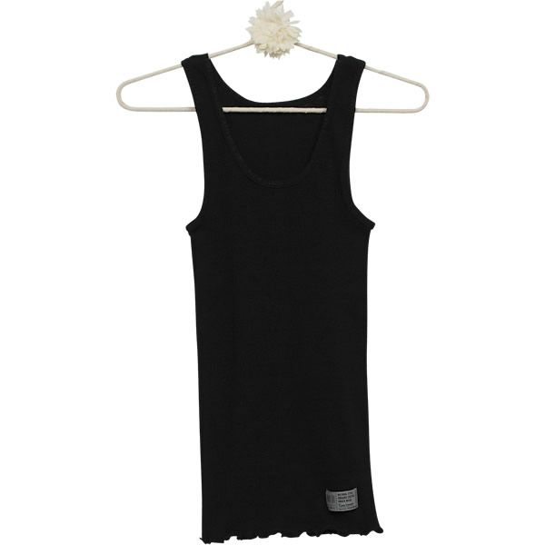 オーガニックコットン タンクトップ ブラック M～L