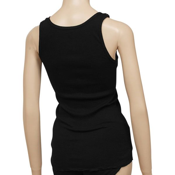 オーガニックコットン タンクトップ ブラック M～L