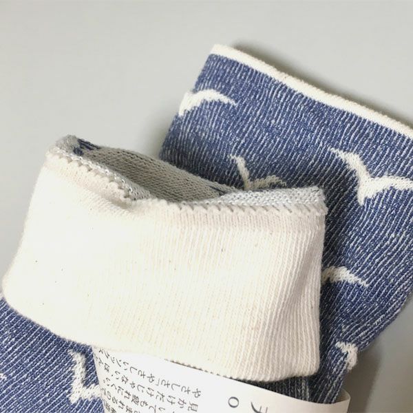 オーガニックコットン やさしいソックス マリン