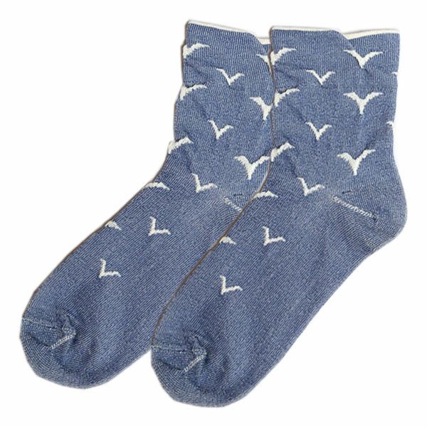 オーガニックコットン やさしいソックス マリン