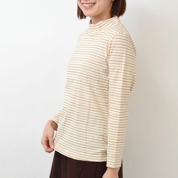 オーガニックコットン ハイネックプルオーバー（長袖）