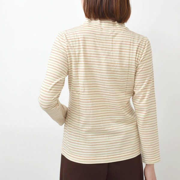 オーガニックコットン ハイネックプルオーバー（長袖）