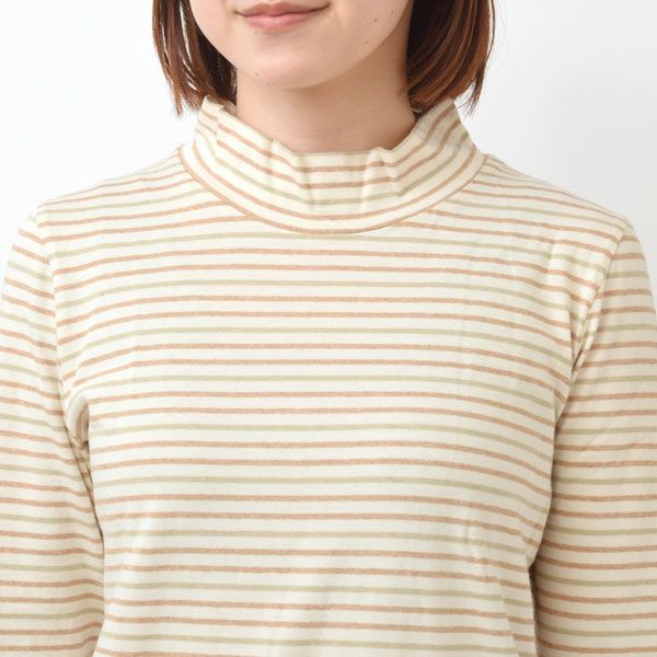 オーガニックコットン ハイネックプルオーバー（長袖）