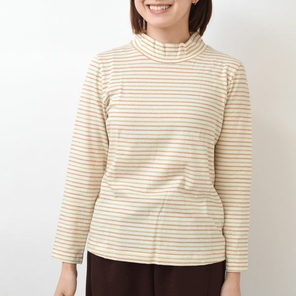 オーガニックコットン ハイネックプルオーバー（長袖）