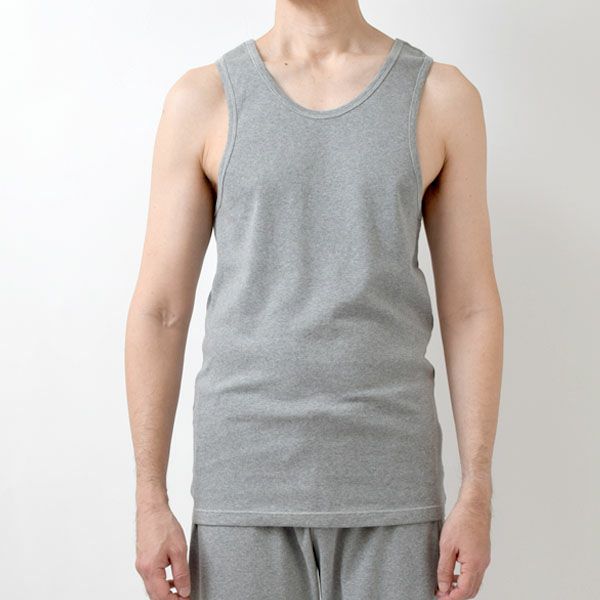 オーガニックコットン メンズ リラクシングウェア タンクトップ