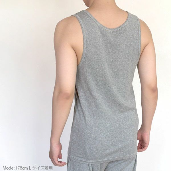 オーガニックコットン メンズ リラクシングウェア タンクトップ