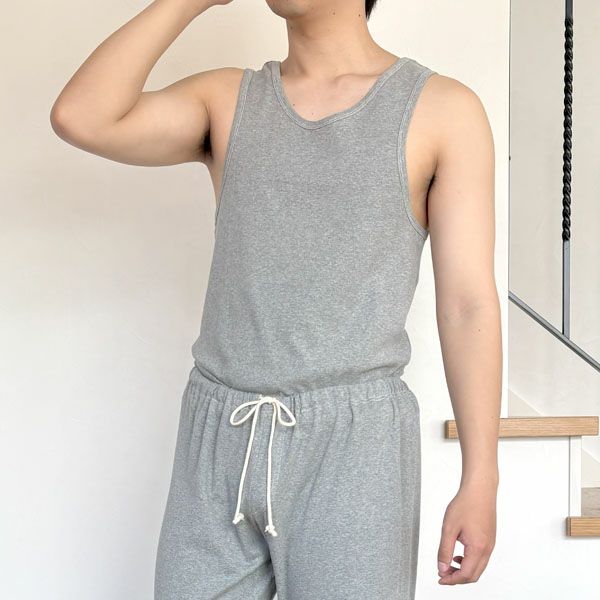 オーガニックコットン メンズ リラクシングウェア タンクトップ