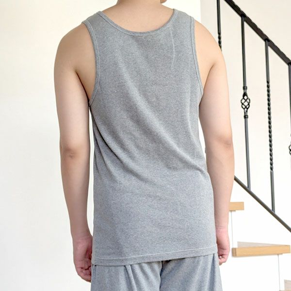 オーガニックコットン メンズ リラクシングウェア タンクトップ
