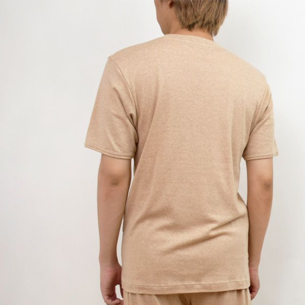 オーガニックコットン メンズ リラクシングウェア 半袖トップス
