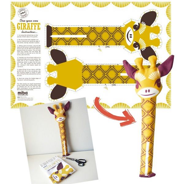 【SALE／60%OFF】オーガニックコットン 【MIBO】 ティータオル（ぬいぐるみ） Giraffe