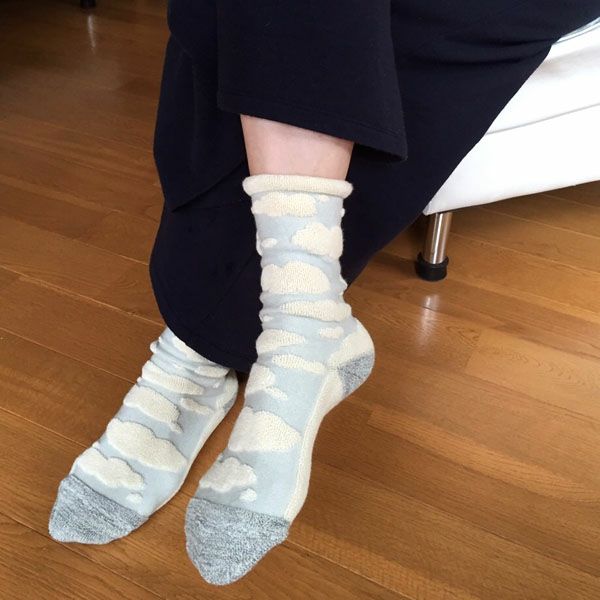 オーガニックコットン パイルソックス 綿雲