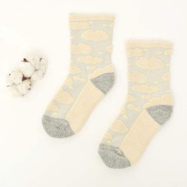 オーガニックコットン パイルソックス 綿雲