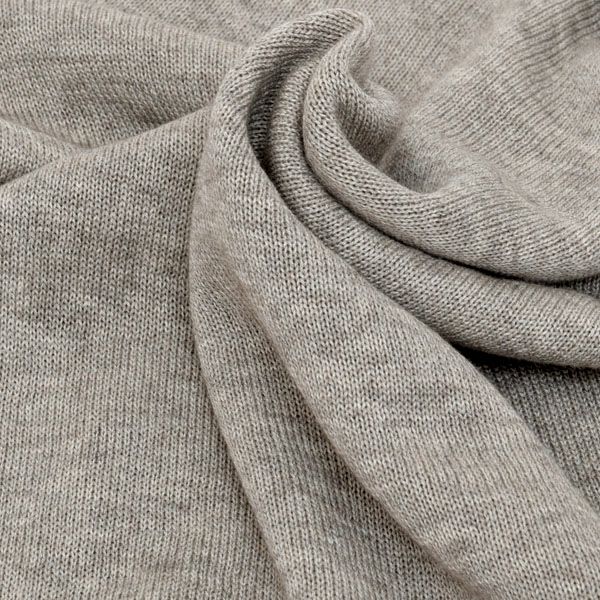 オーガニックコットン ＆ ヤクホールガーメントVネックセーター モクグレー M