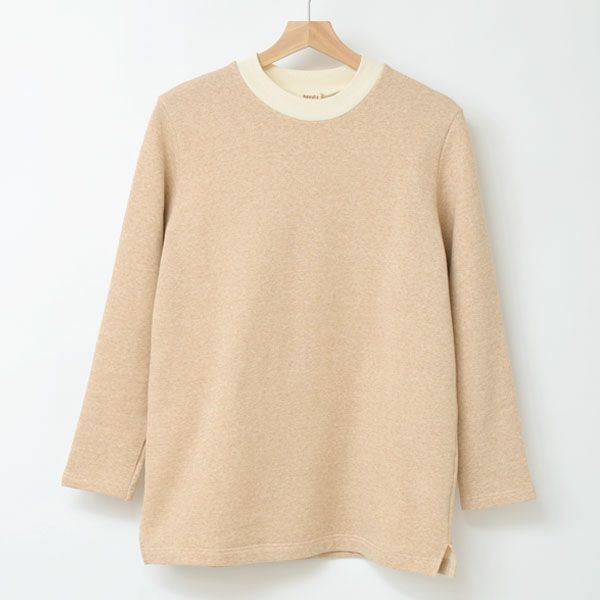 オーガニックコットン 裏起毛トレーナー
