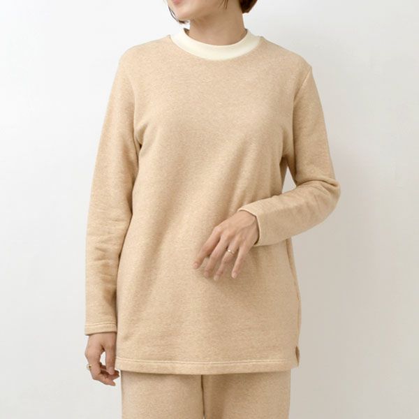 オーガニックコットン 裏起毛トレーナー