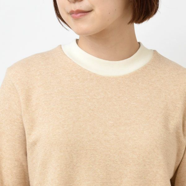 オーガニックコットン 裏起毛トレーナー