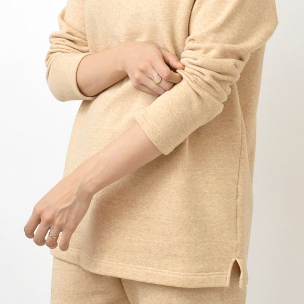 オーガニックコットン 裏起毛トレーナー