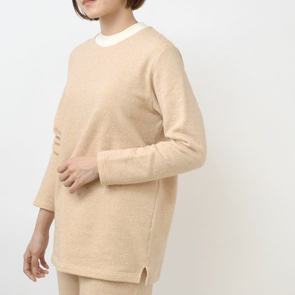 オーガニックコットン 裏起毛トレーナー