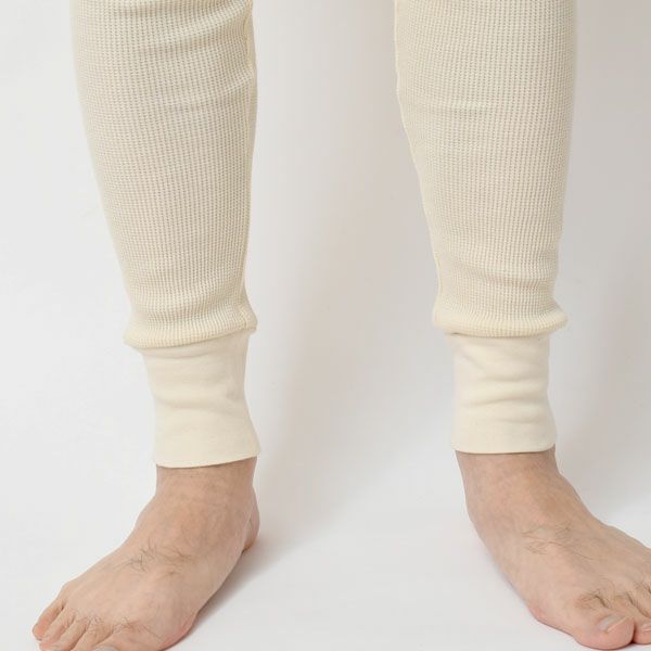 オーガニックコットン メンズワッフルアンダーパンツ