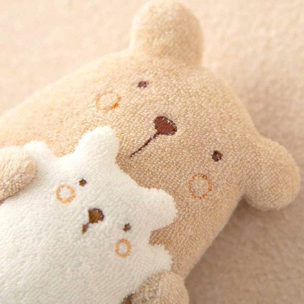 オーガニックコットン【ママだっこ】親子にぎにぎ くま