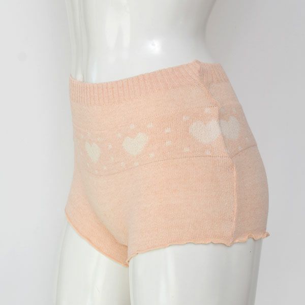 オーガニックコットン ハートボーダーパンツ