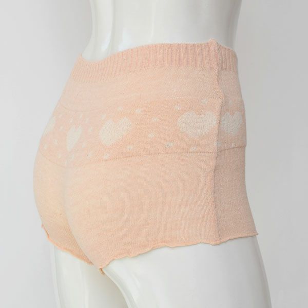 オーガニックコットン ハートボーダーパンツ