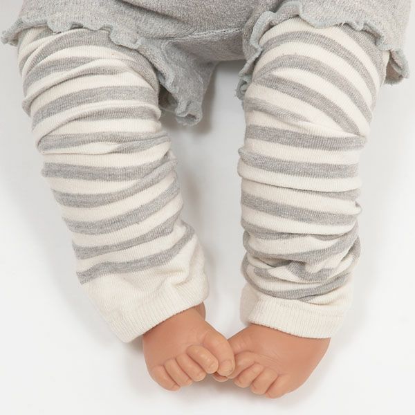 オーガニックコットン ベビー ウォーマー ボーダー