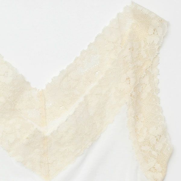 オーガニックコットン フロストレースキャミソール M