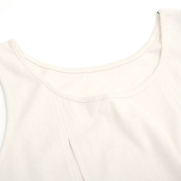 オーガニックコットン 授乳用インナー 穴あきキャミ