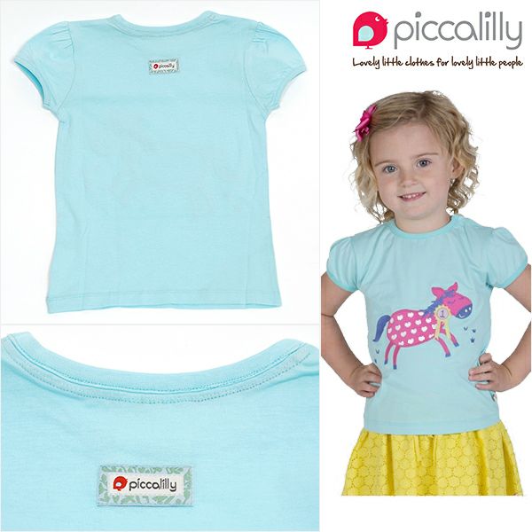 【SALE／60%OFF】オーガニックコットン ベビーキャップスリーブTシャツ Pony