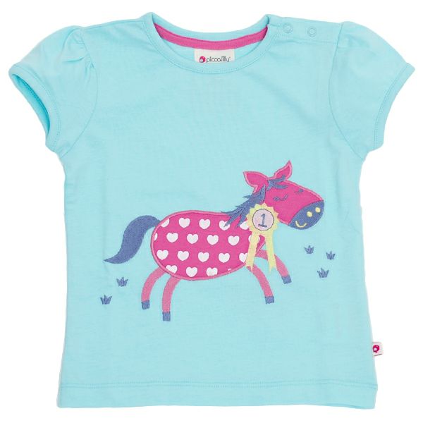 【SALE／60%OFF】オーガニックコットン ベビーキャップスリーブTシャツ Pony