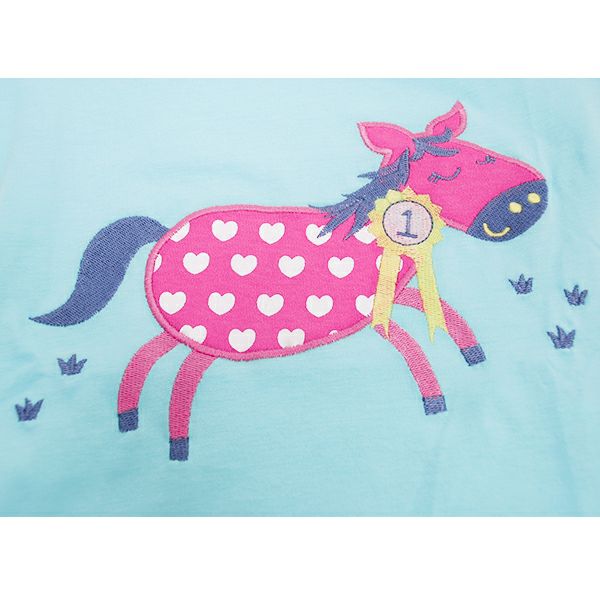 【SALE／60%OFF】オーガニックコットン ベビーキャップスリーブTシャツ Pony