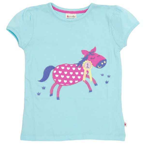 【SALE／60%OFF】オーガニックコットン キッズキャップスリーブTシャツ Pony