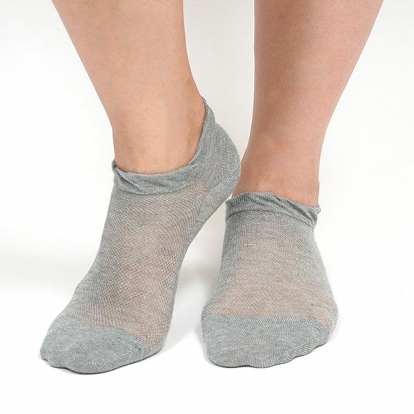 オーガニックコットン メッシュスニーカー丈ソックス