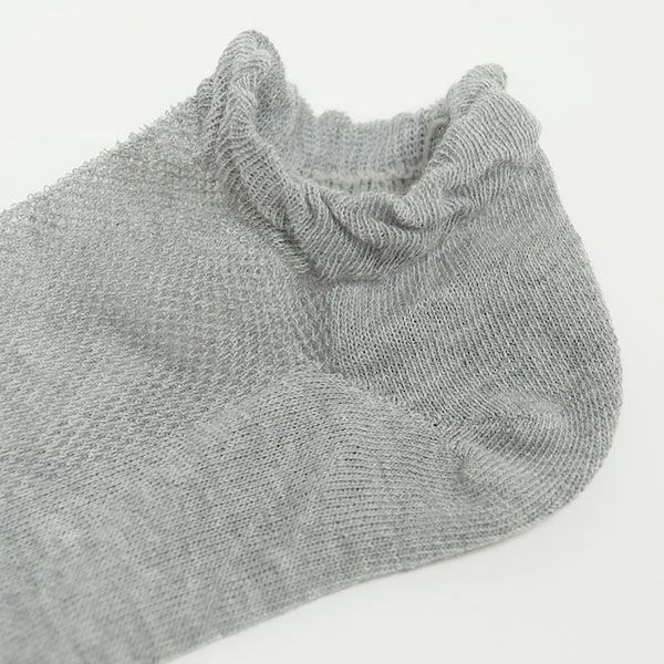 オーガニックコットン メッシュスニーカー丈ソックス