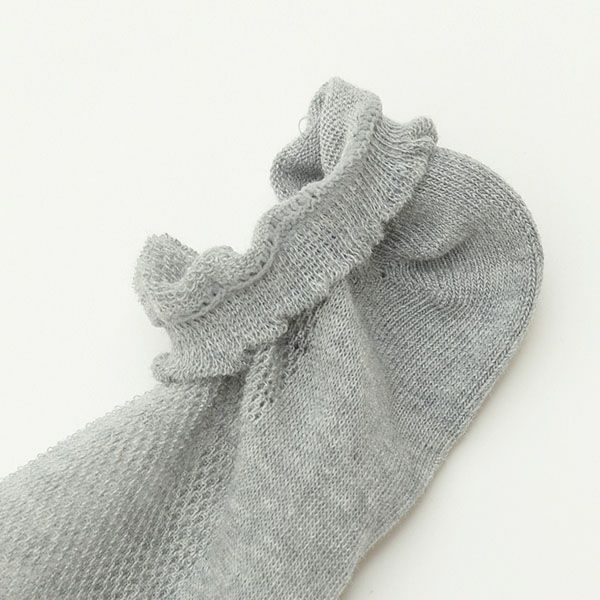オーガニックコットン メッシュスニーカー丈ソックス