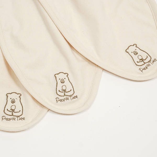 オーガニックコットン ベビー 汗取りパット(3枚セット) 生成り