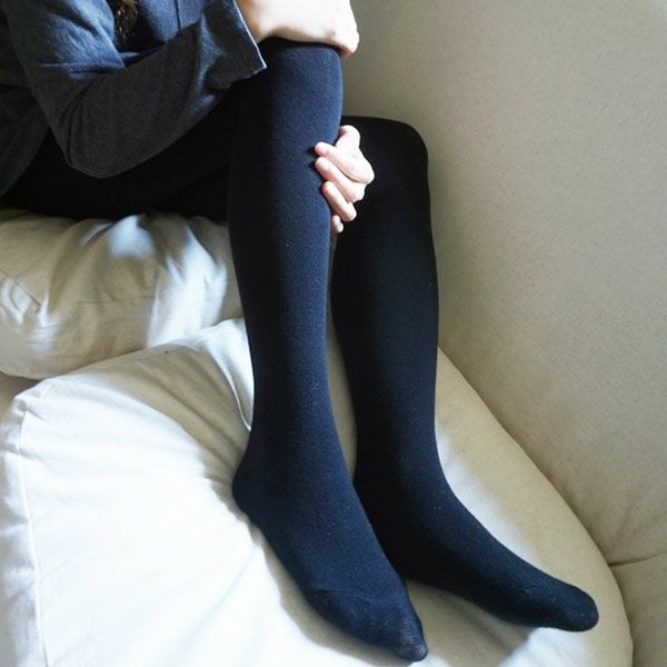 オーガニックコットン ファインニットタイツ