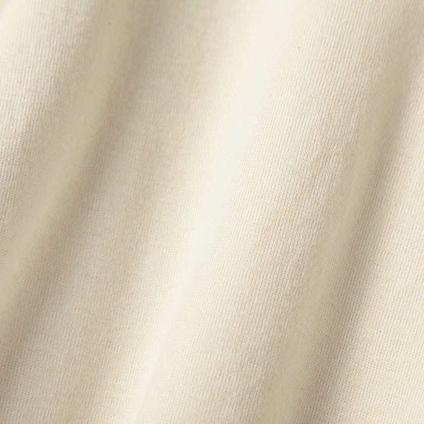 オーガニックコットン 薄手フライス半袖UネックTシャツ