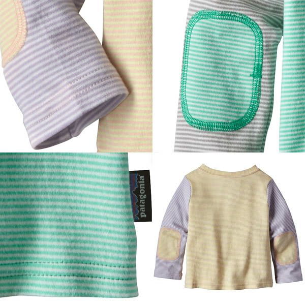 【SALE／50%OFF】オーガニックコットン ベビー・コージー・コットン・クルー(長袖) CoveStripe