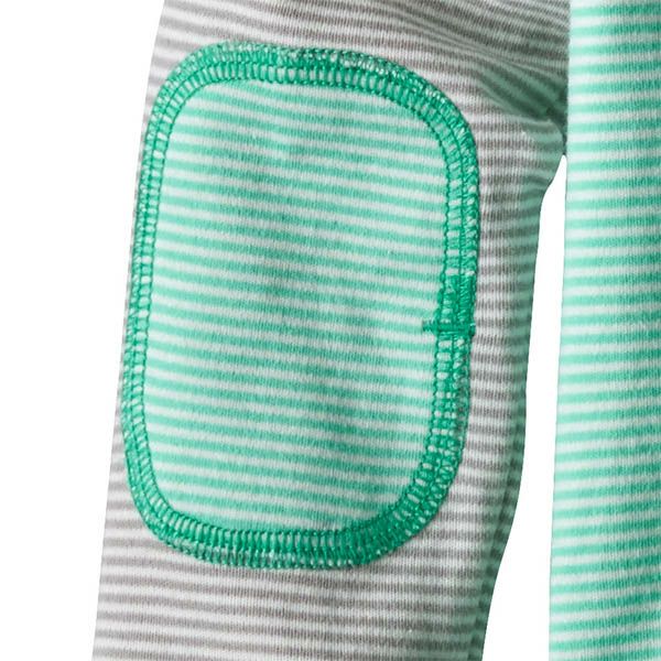 【SALE／50%OFF】オーガニックコットン ベビー・コージー・コットン・クルー(長袖) CoveStripe