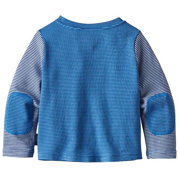 【SALE／50%OFF】オーガニックコットン ベビー・コージー・コットン・クルー(長袖) CoveStripe