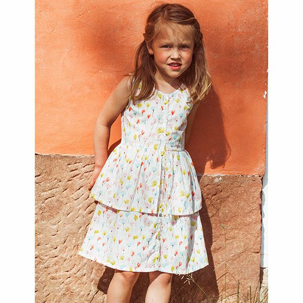 オーガニックコットン キッズ ノースリーブワンピース