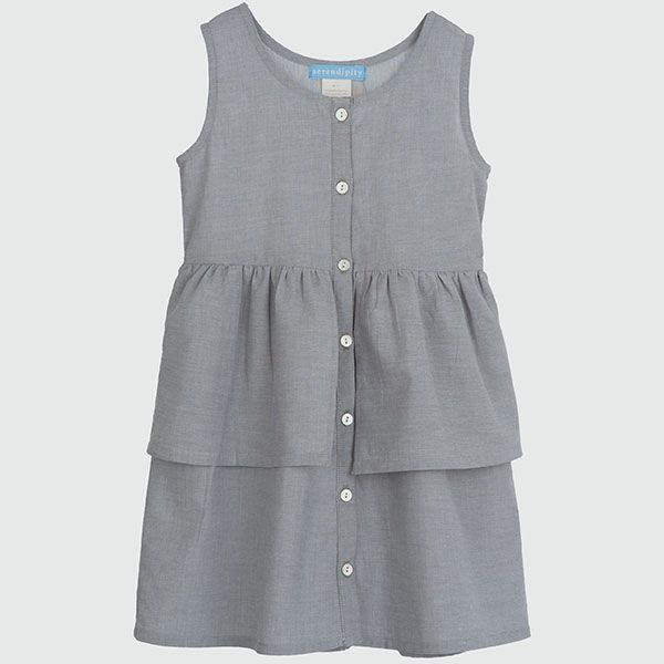 オーガニックコットン キッズ ノースリーブワンピース