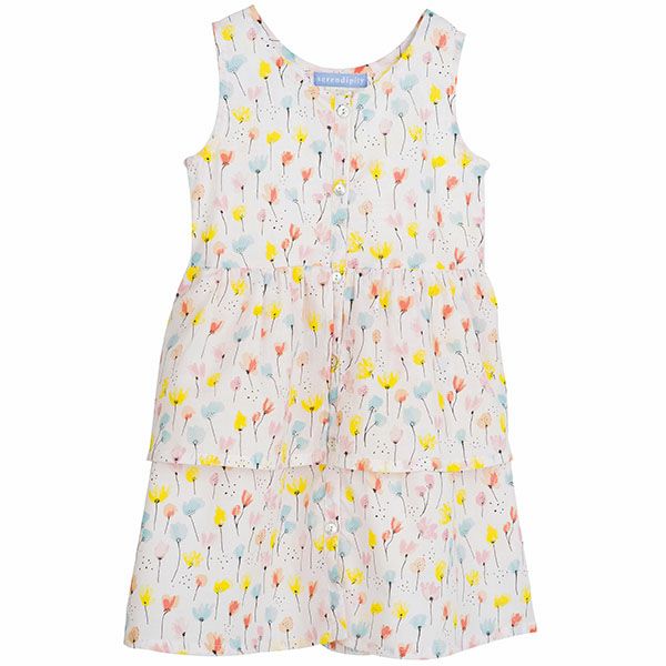 オーガニックコットン キッズ ノースリーブワンピース