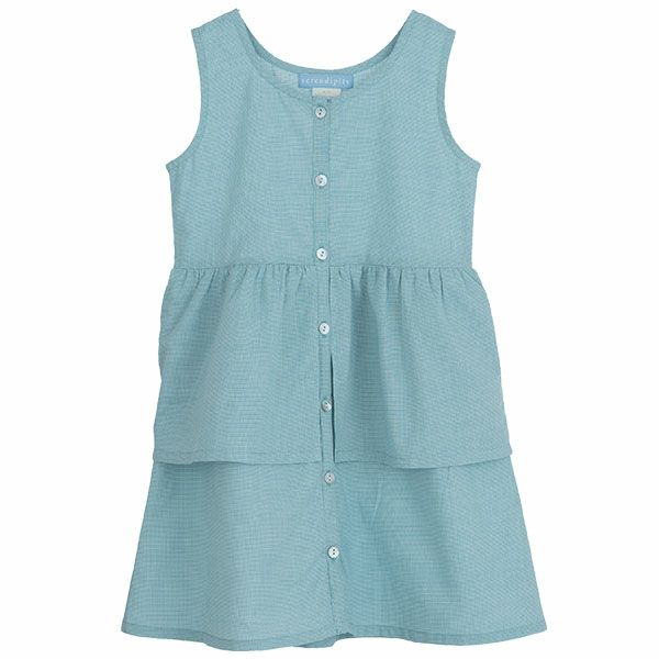 オーガニックコットン キッズ ノースリーブワンピース